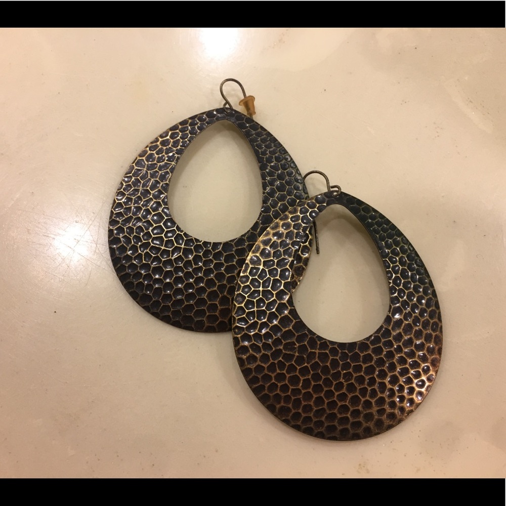 Larger bronze like earrings
